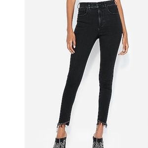 Super High Waisted Denim Perfect Ankle Skinny Jeans